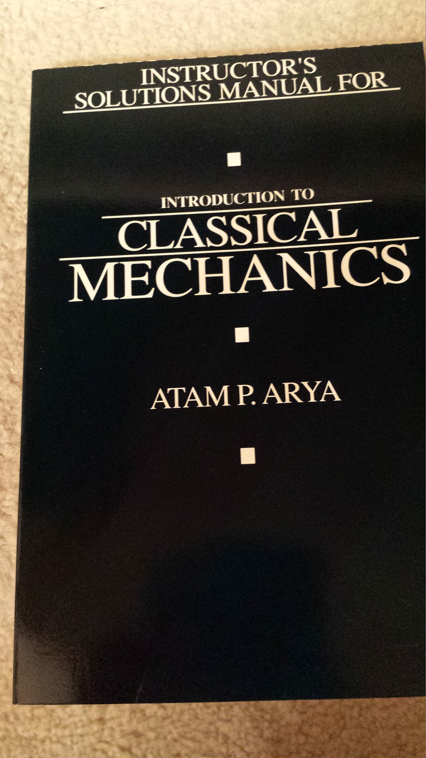 introduction to classical mechanics solutions